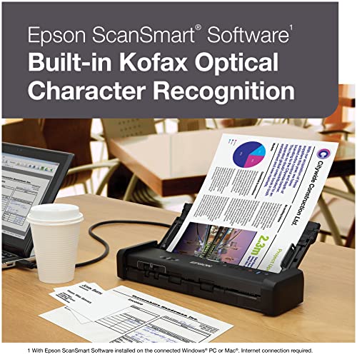 Wireless Compact Desktop Document Scanner with Auto Feeder L54226