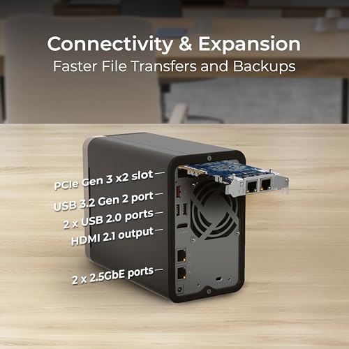 4 Bay Desktop NAS with Intel Celeron Quad-core Processor and Dual 2.5GbE S510