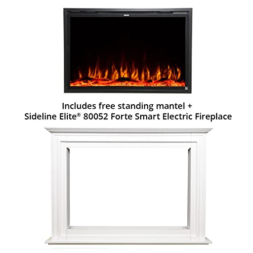 50-inch Smart Electric Fireplace with Surround Mantel N105