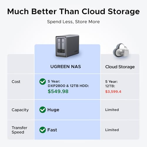 2-Bay Desktop NAS with Intel N100, 8GB DDR5 RAM, 2.5GbE E273