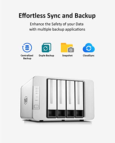4-Bay NAS Network Storage Server with Quad-core CPU and 2.5GbE Ports R37240