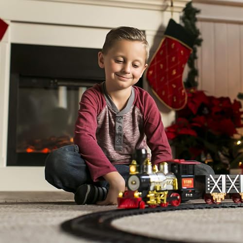 Christmas Train Set with Real Smoke, Lights and Sounds D20112