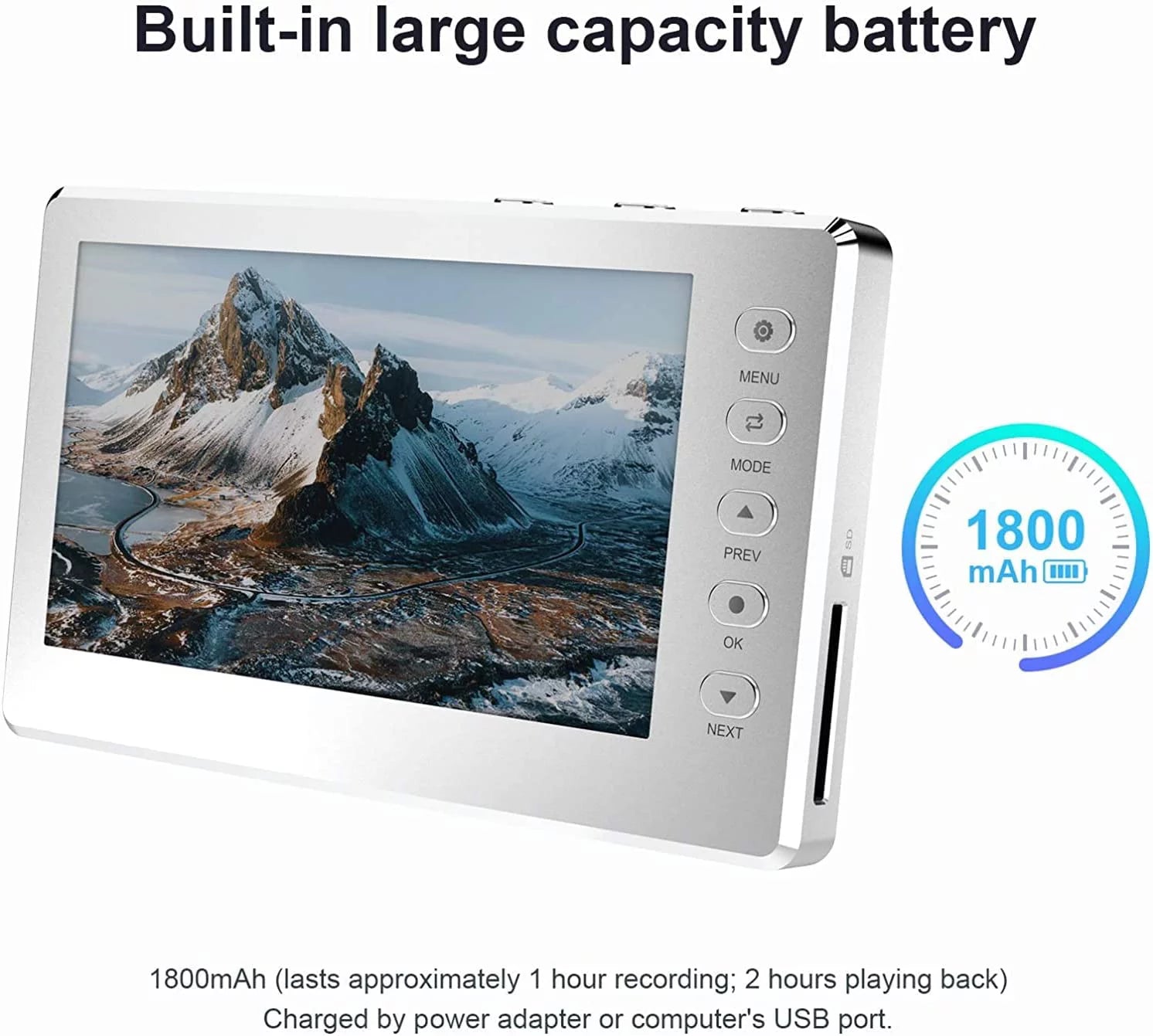 Video to Digital Converter with 5" OLED Screen, AV and HDMI Support K881