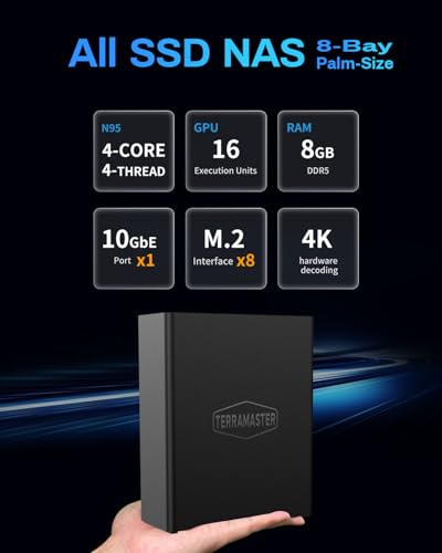 4-Bay SSD NAS Server, Quad-Core CPU, 8GB DDR5 RAM, 5GbE Port N174435