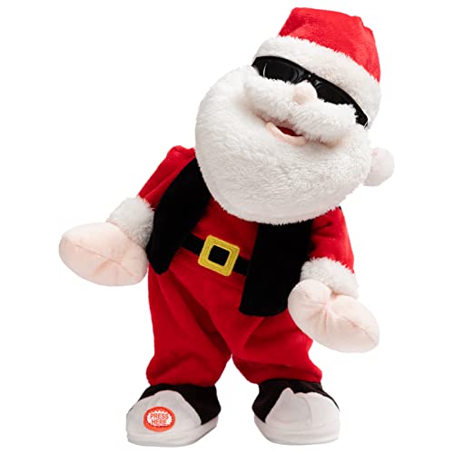 Animated Christmas Snowman Plush with LED Lights, Musical Toy for Kids, 13 Inch J154
