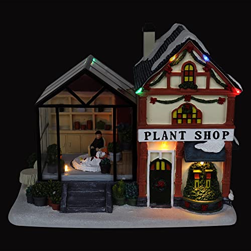 Lighted Musical Christmas Village Collectible Houses U181