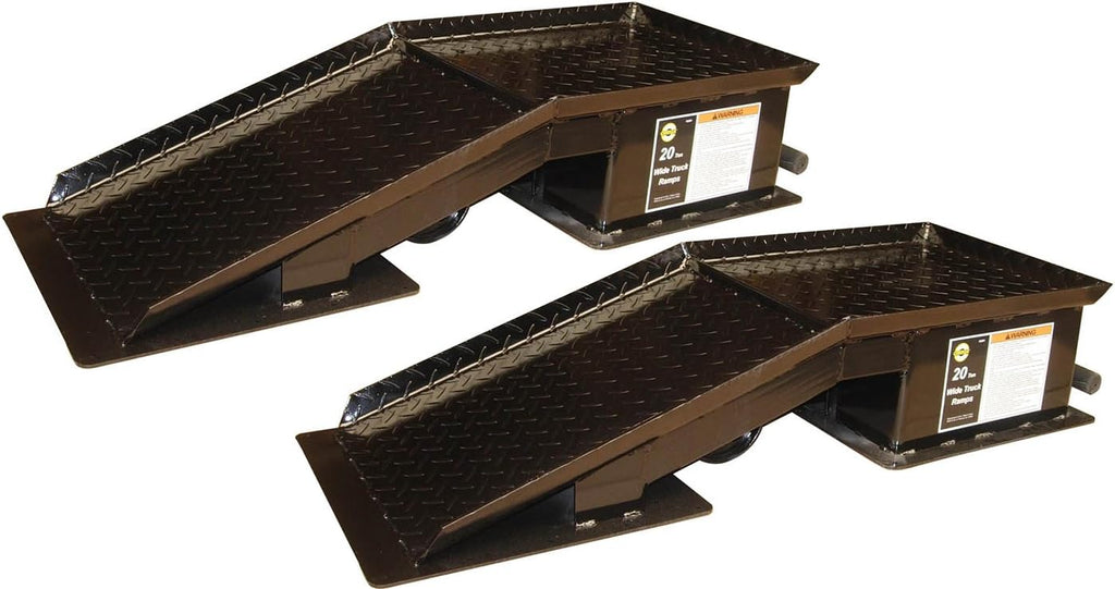 Black Wide Truck Ramp - 20 Ton Capacity I417