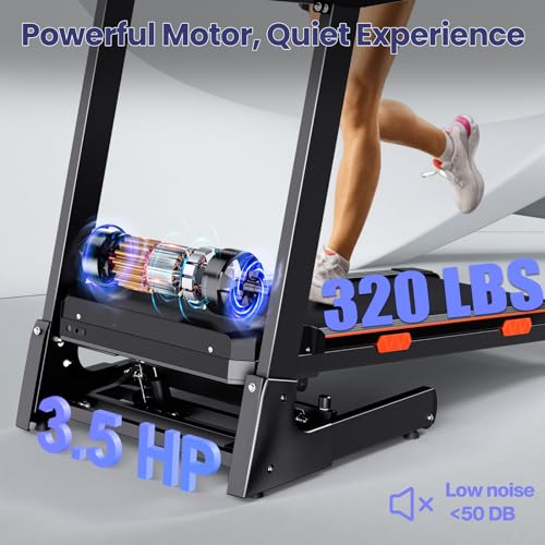Folding Treadmill with Auto Incline for Home Walking and Running S405246