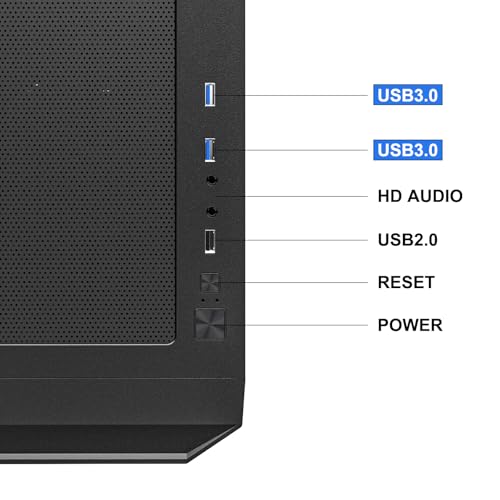 ATX NAS Mid Tower Computer Case with 4x120mm Fans, USB 3.0, 10x3.5" HDD + 3x2.5" SSD N57223