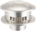 Selkirk Metalbestos Selkirk 104800 Gas Vent, 4" Cap Bird Proof Type B Top Round, 4 Inch, Galvanized