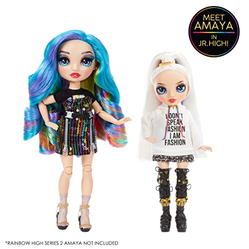 Rainbow High Jr High Series 2 Amaya Raine - 9" Posable Fashion Doll with Designer Accessories and Backpack O55625
