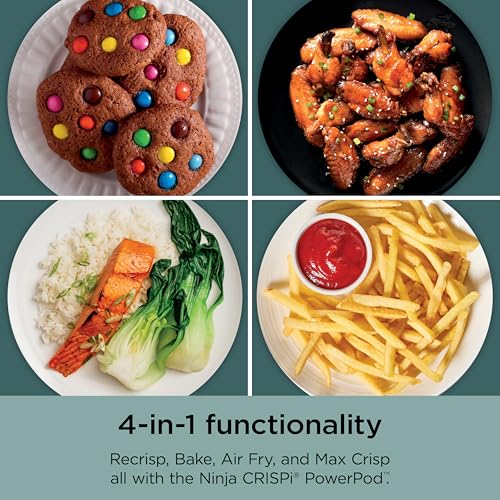 Air Fryer with Glass Containers, 4 QT & 6 Cup, Dishwasher Safe Z1664