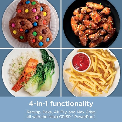 Air Fryer with Glass Containers, 4 QT & 6 Cup, Dishwasher Safe Z1664
