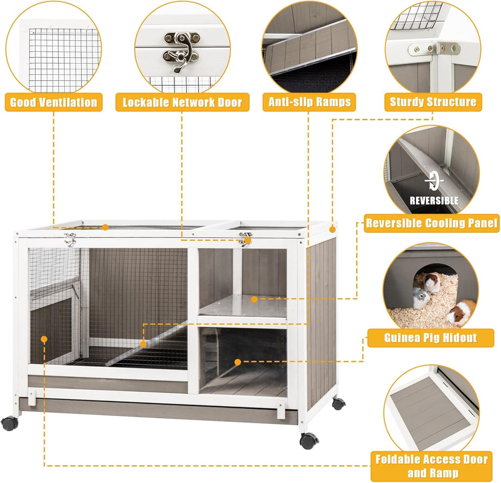 Small Animal Cage with Wheels and Pull Out Tray N2281