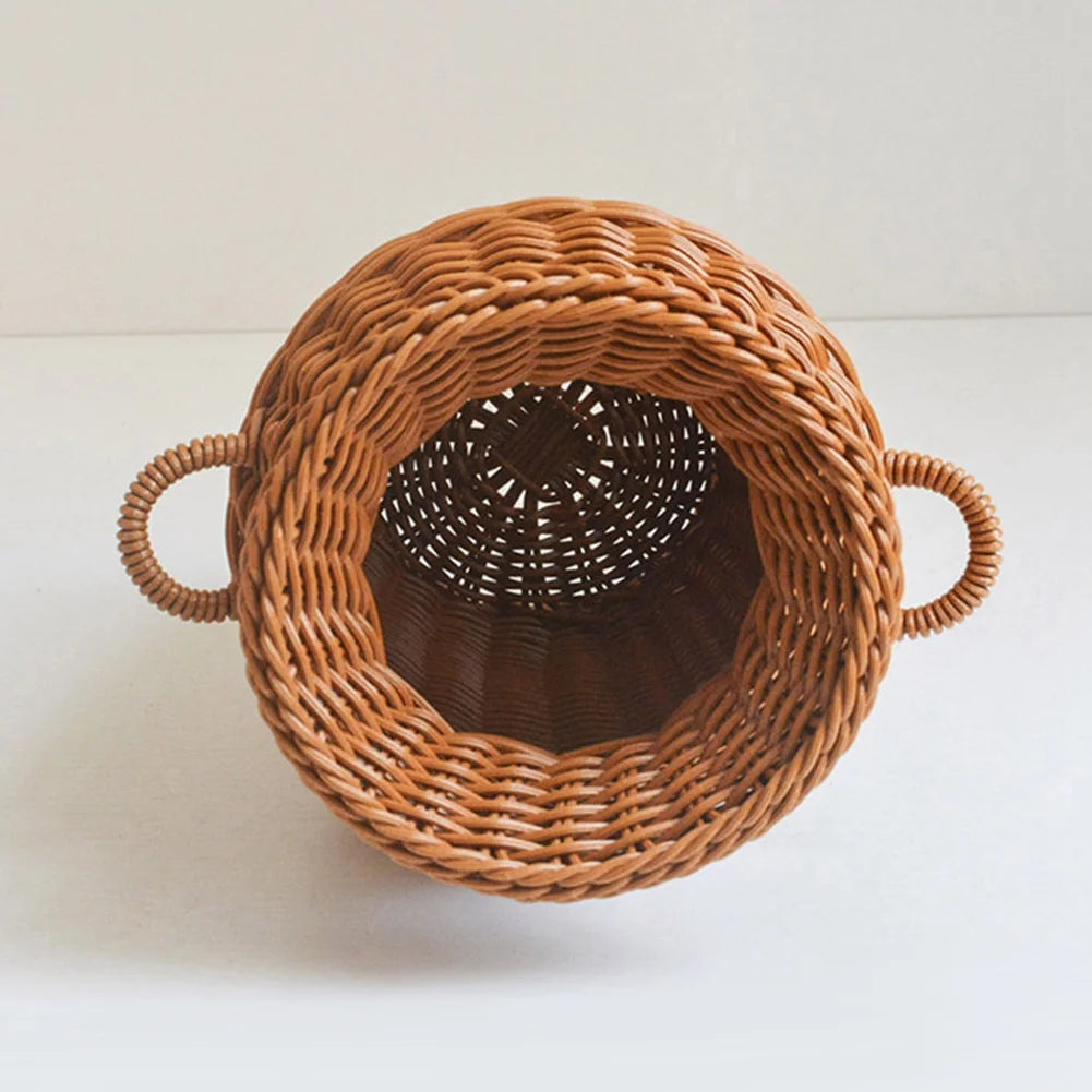 Rattan Woven Vase Tabletop Flower Pot Home Decor V663