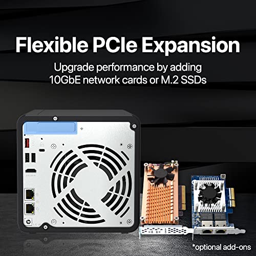 4 Bay Desktop NAS with Intel Celeron Quad-core Processor and Dual 2.5GbE S510