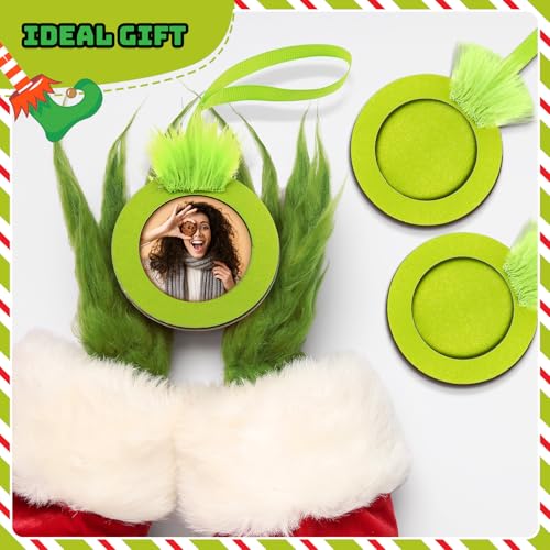 24 Pcs Christmas Photo Ornament Frames for Baby First Christmas Tree Keepsake K3591