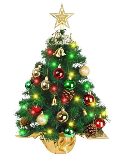 Green Tabletop Christmas Tree with LED Lights H5873