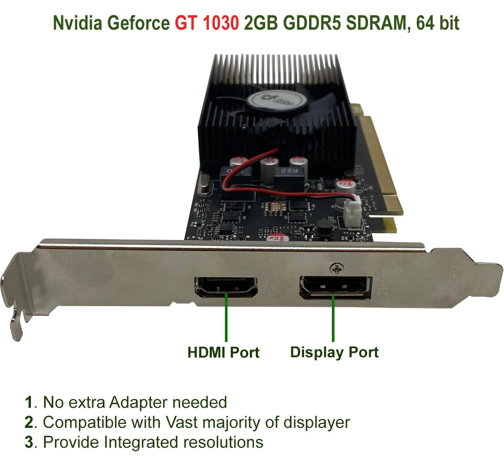 Gaming Desktop Tower PC Intel Core i5 16GB RAM 128GB SSD 2TB HDD 20" Monitor WiFi Windows 10 D61465