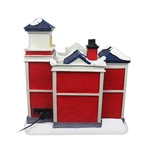 Lighted Musical Snow Village with Animated Kids Sledding A3584