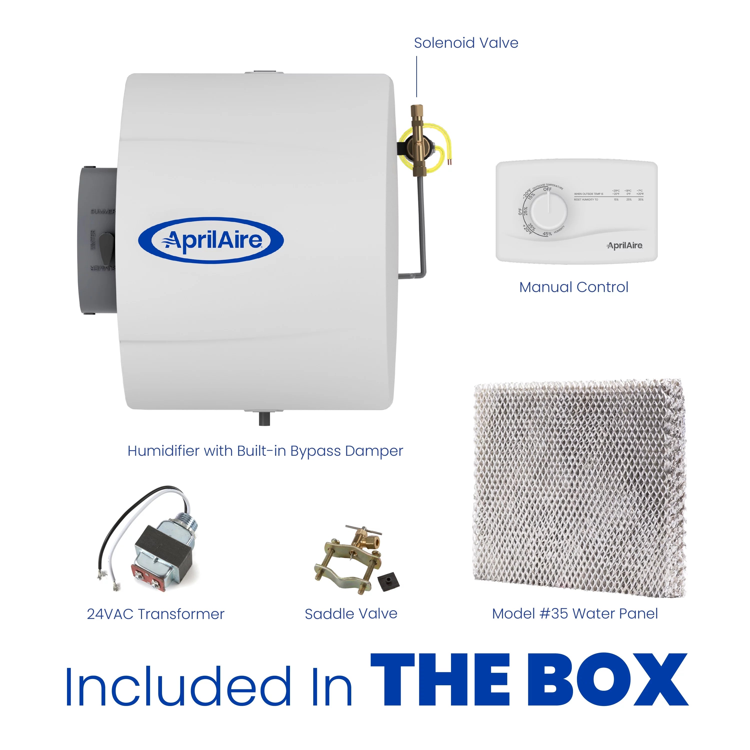 Aprilaire Manual Control Humidifier - 17 gal H866860