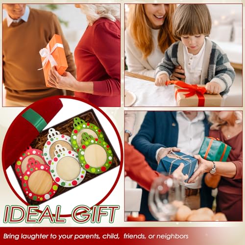 24 Pcs Christmas Photo Ornament Frames for Baby First Christmas Tree Keepsake K3591