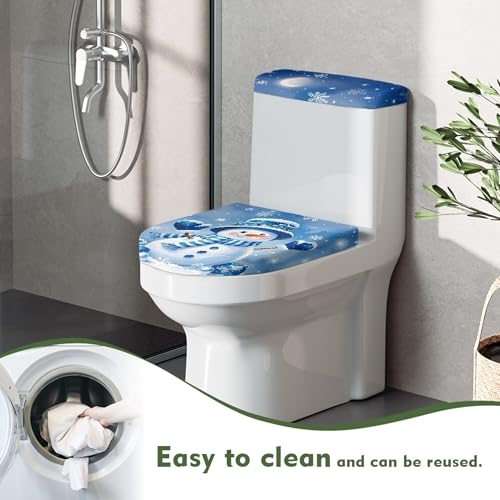 Christmas Toilet Lid and Tank Cover Set for Bathroom Decor K51670