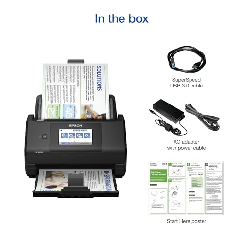 Wireless Color Duplex Desktop Document Scanner with 100-Sheet Auto Document Feeder K592