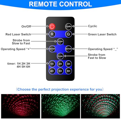 Christmas Laser Projector Light Outdoor, RGB Firefly Moving Lights, IP65 Waterproof for Garden Yard Party B711