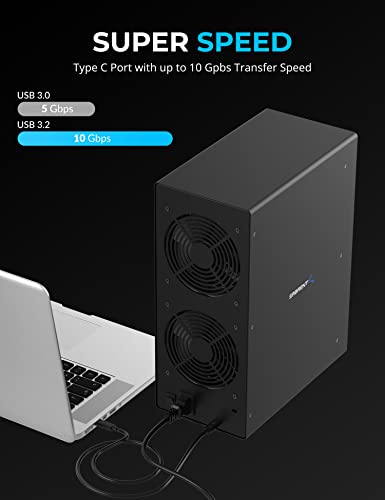 USB 3.2 5-Bay SATA Hard Drive Docking Station with USB-C 10Gbps A4585