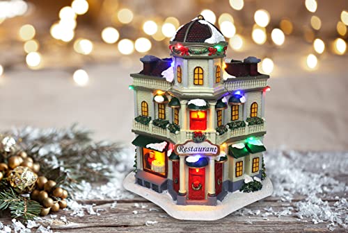 Lighted Musical Christmas Village Collectible Houses U181