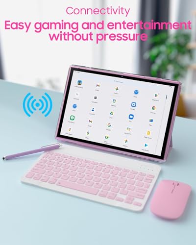 10 inch Android Tablet with Keyboard Case, 6GB RAM 32GB ROM S7781