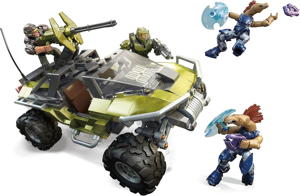 Halo Warthog Rally Vehicle Construction Set with Master Chief Figure D5738