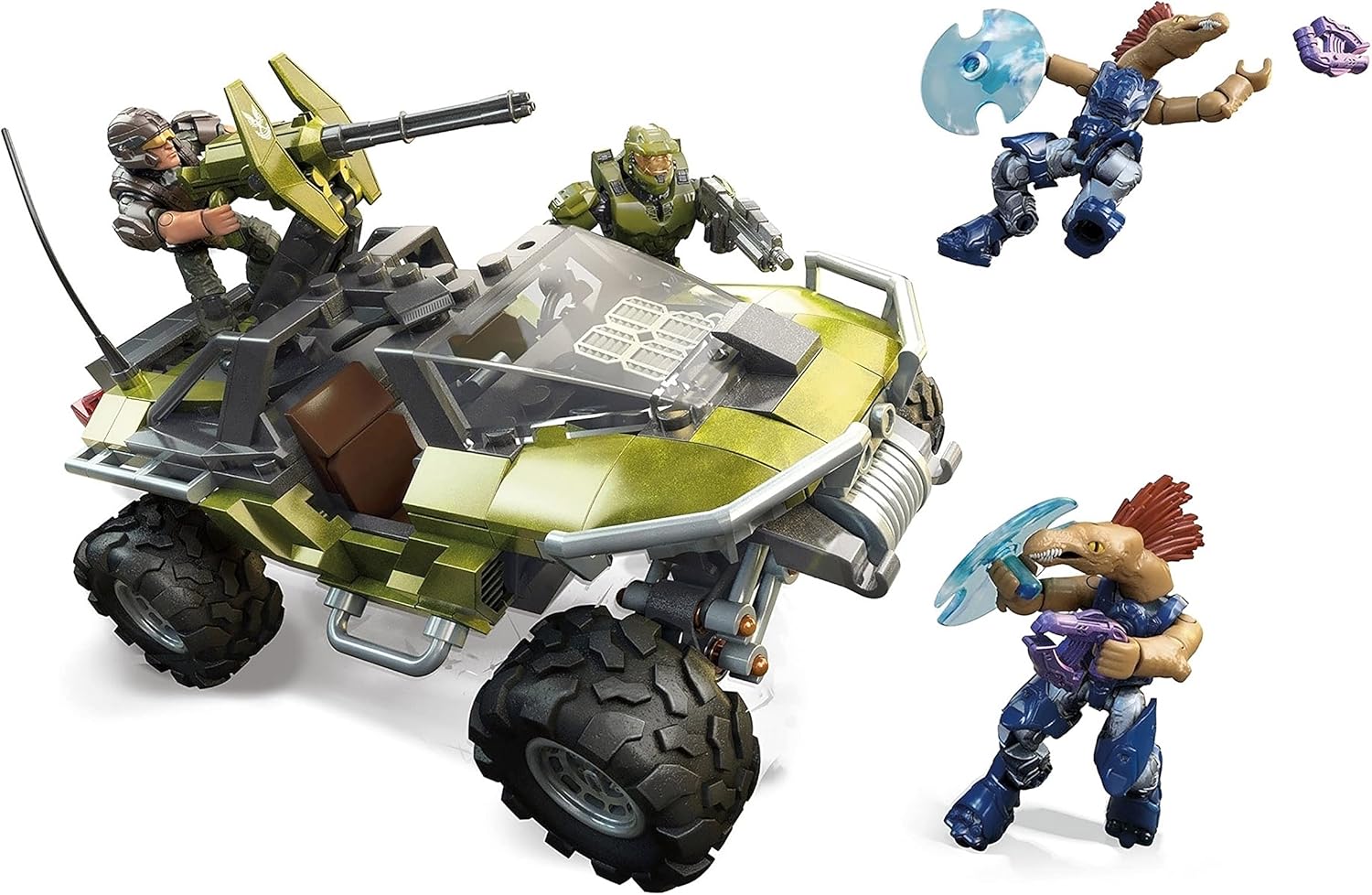 Halo Warthog Rally Vehicle Construction Set with Master Chief Figure D5738