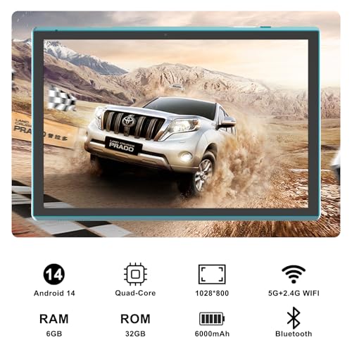 Android Tablet 10.1 Inch with Keyboard, 64GB ROM, 8GB RAM V203