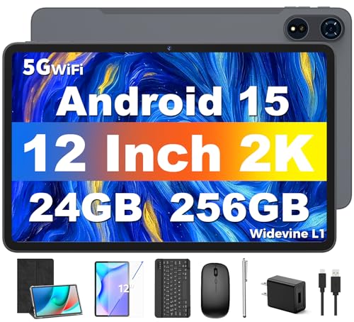 12 inch Android Tablet with Keyboard, 24GB RAM, 256GB Storage V54289
