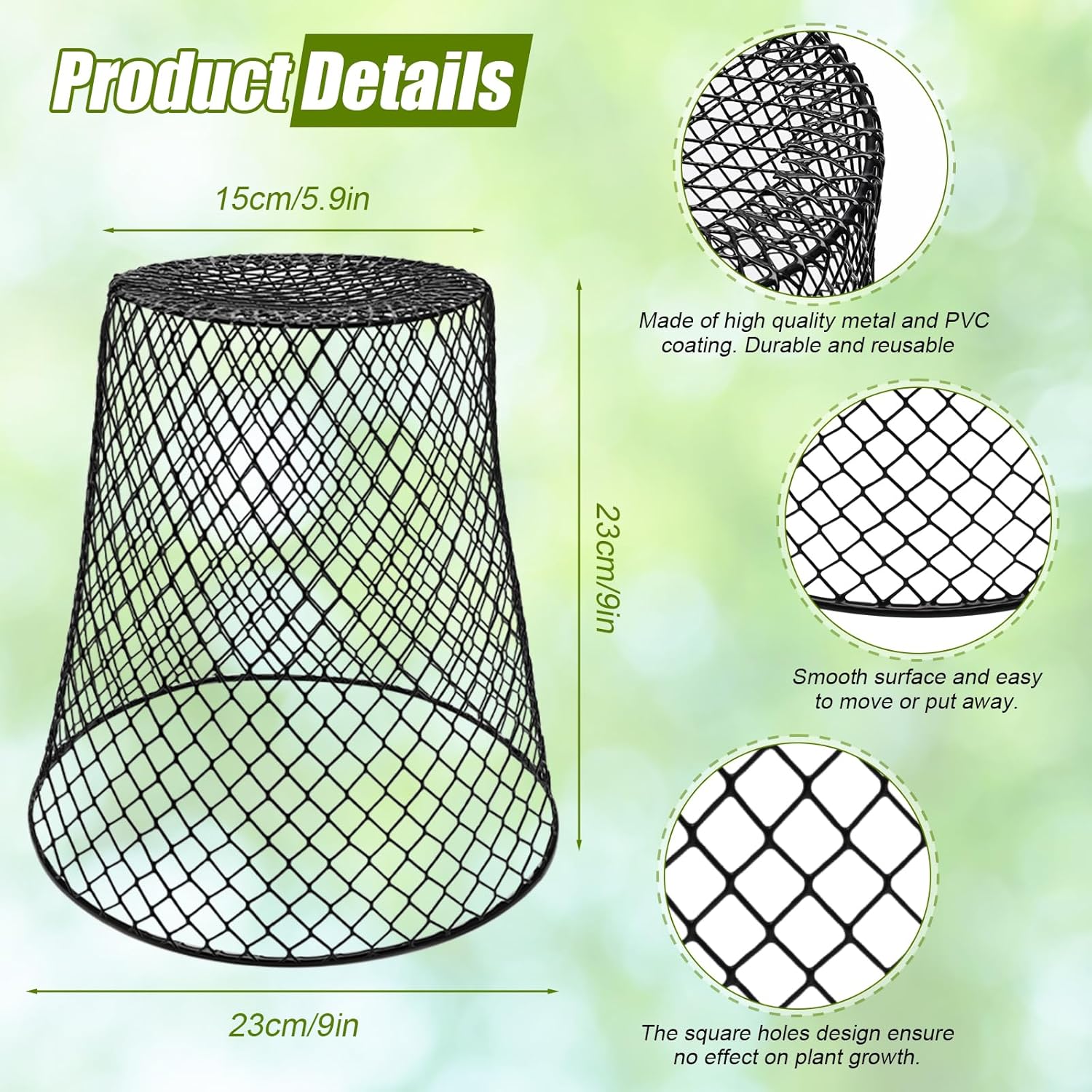 Wire Cloche Plant Covers for Garden Protection, 12 Pack K738