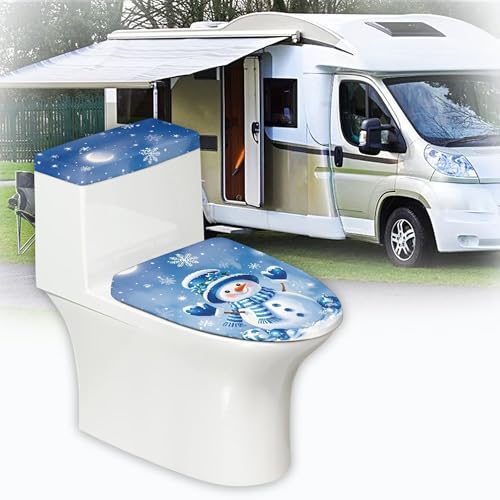 Christmas Toilet Lid and Tank Cover Set for Bathroom Decor K51670