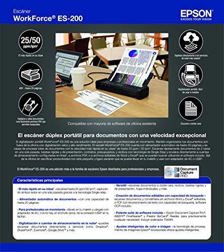 Wireless Compact Desktop Document Scanner with Auto Feeder L54226