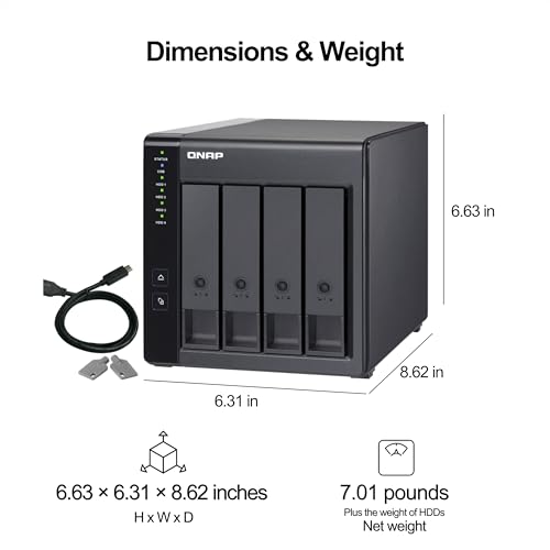 4 Bay USB Type-C Direct Attached Storage with Hardware RAID B81731