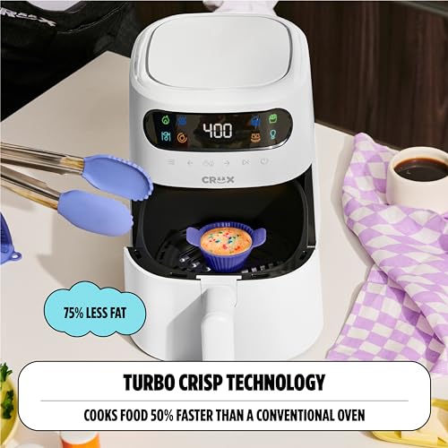 8 QT Digital Air Fryer with Touch Screen, Timer and Auto Shut-off, Lavender L33592