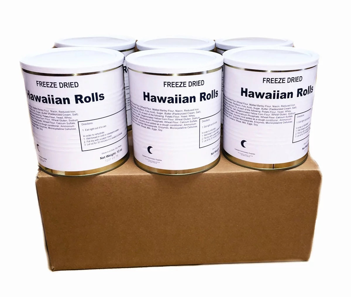 Freeze Dried Emergency Food Ration Hawaiian Rolls - 12oz Can A870
