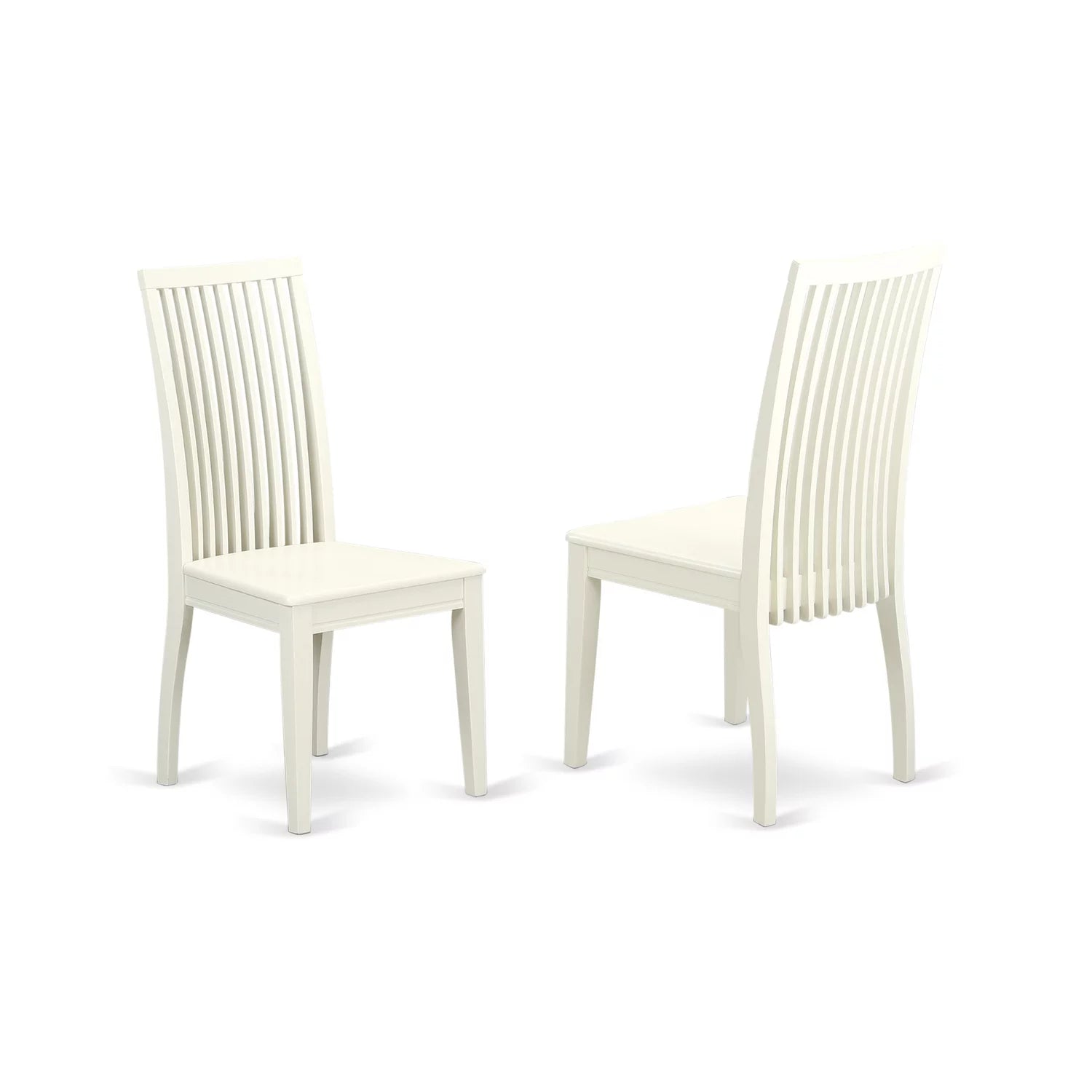 Linen White Wood Dining Chairs (Set of 2) P415
