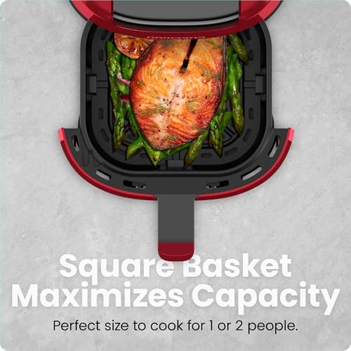 2 Qt Mini Air Fryer with Digital Timer and Nonstick Basket K944