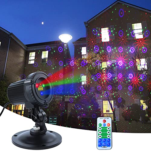 Christmas Laser Lights Outdoor Garden Projector with Moving RGB Waterproof U91188