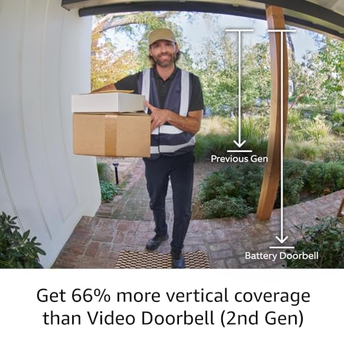 Battery Doorbell with Head-to-Toe Video, Two-Way Talk and Motion Alerts U183