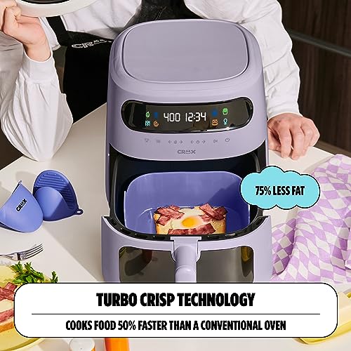 8 QT Digital Air Fryer with Touch Screen, Timer and Auto Shut-off, Lavender L33592