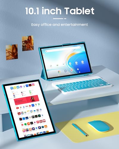 10 inch Android Tablet with Keyboard Case, 6GB RAM 32GB ROM S7781