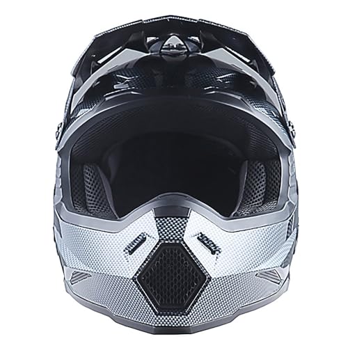 Adult Motocross Helmet Full Face Racing Style Matt Black D9788
