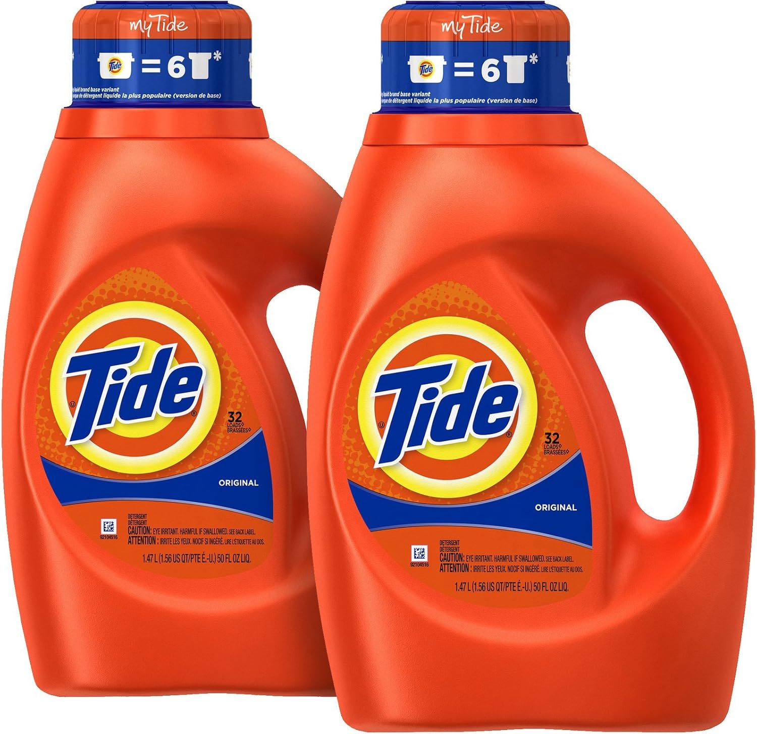 Tide Liquid Detergent Original Scent 50 Fluid Ounce (2pk)